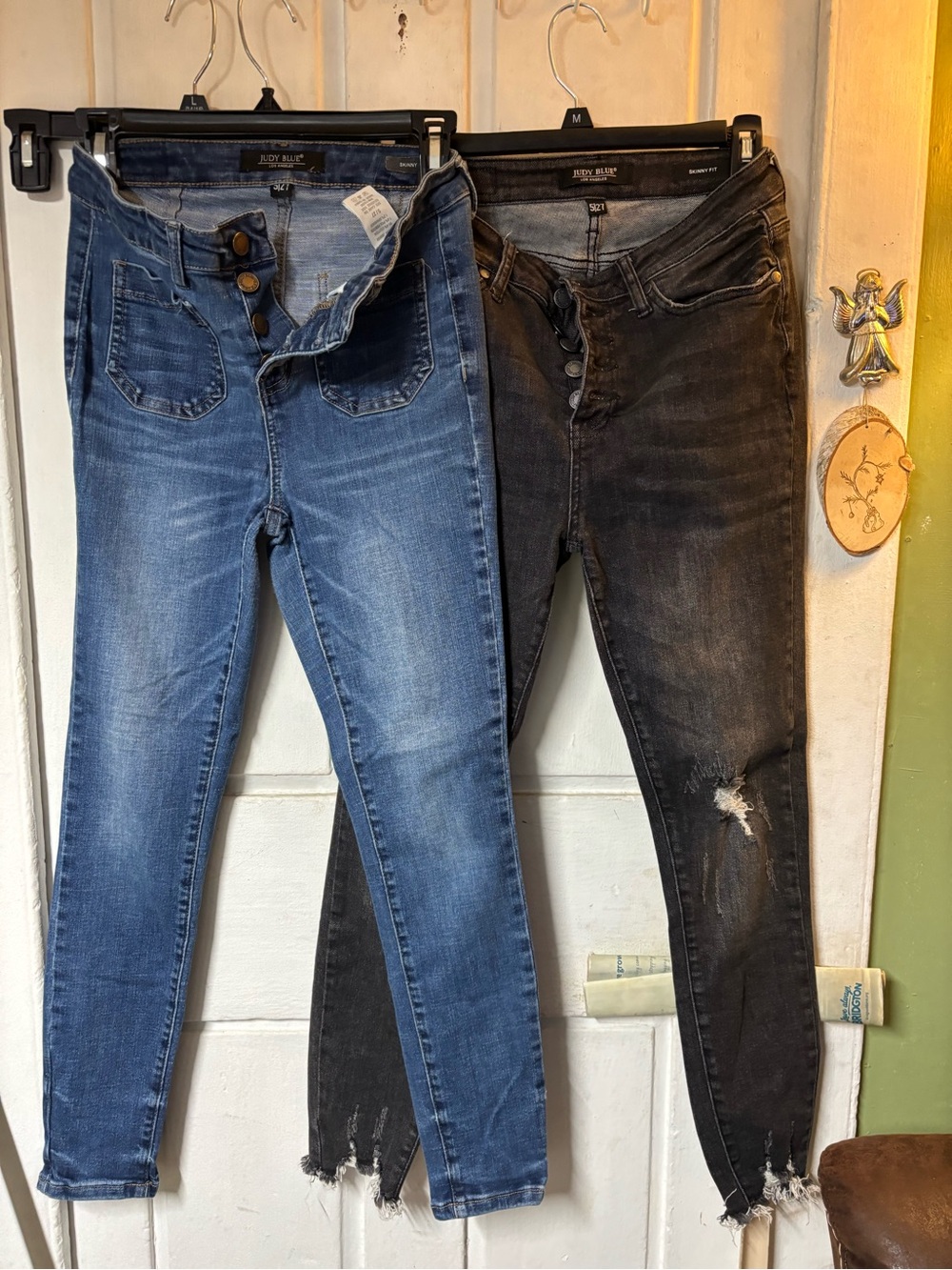Judy Blue Dual-Pack High-Rise Skinny Jeans in Blue & Black